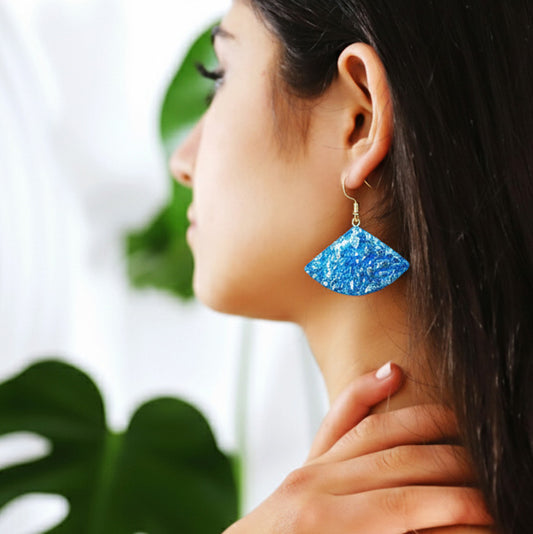 Shimmering Aqua Earrings