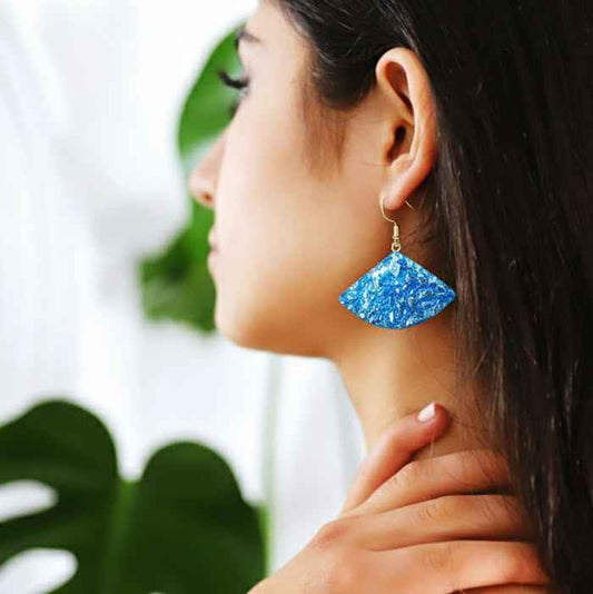 Shimmering Aqua Earrings