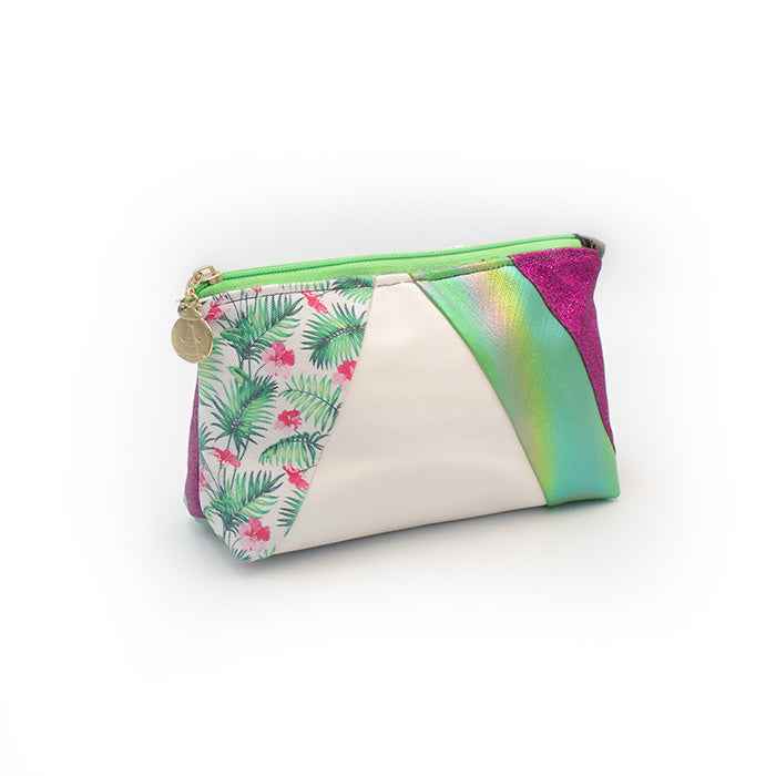 🌿✨ Tropical Twist Cosmetic Bag