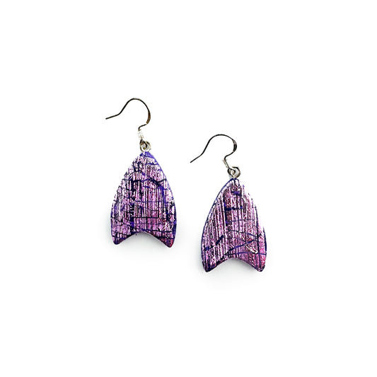 💜 Purple Passion Butterfly Wing Earrings
