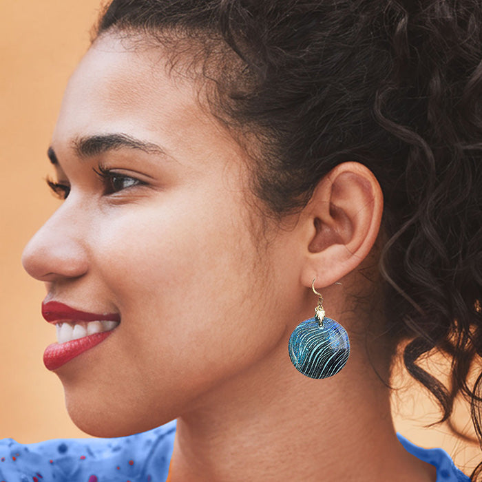 ✨ Iridescent Wave Earrings
