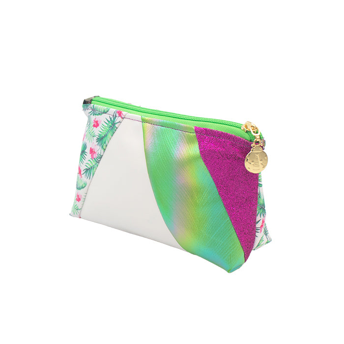 🌿✨ Tropical Twist Cosmetic Bag