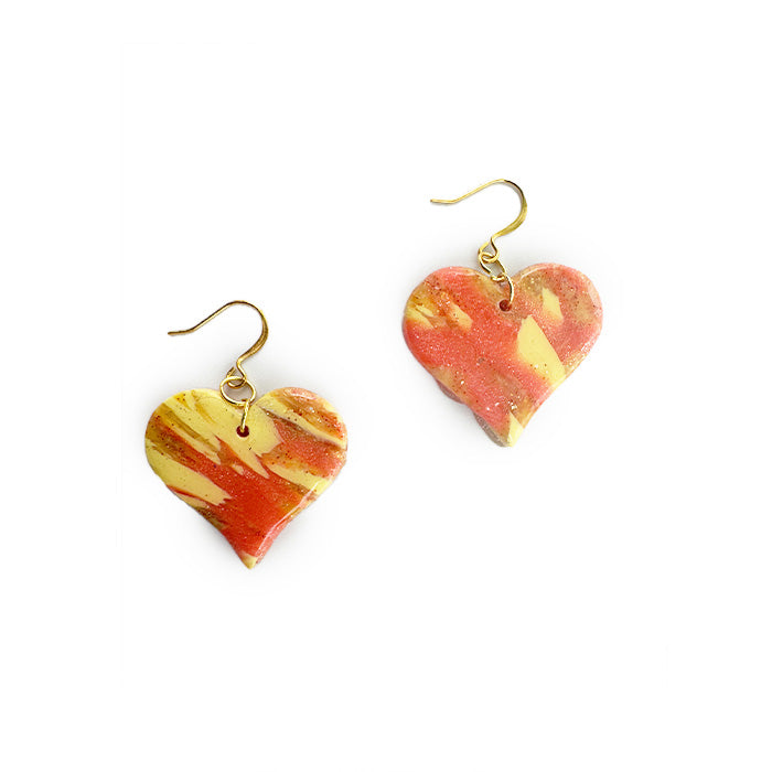 ❤️‍🔥 Fiery Heart Swirl Earrings