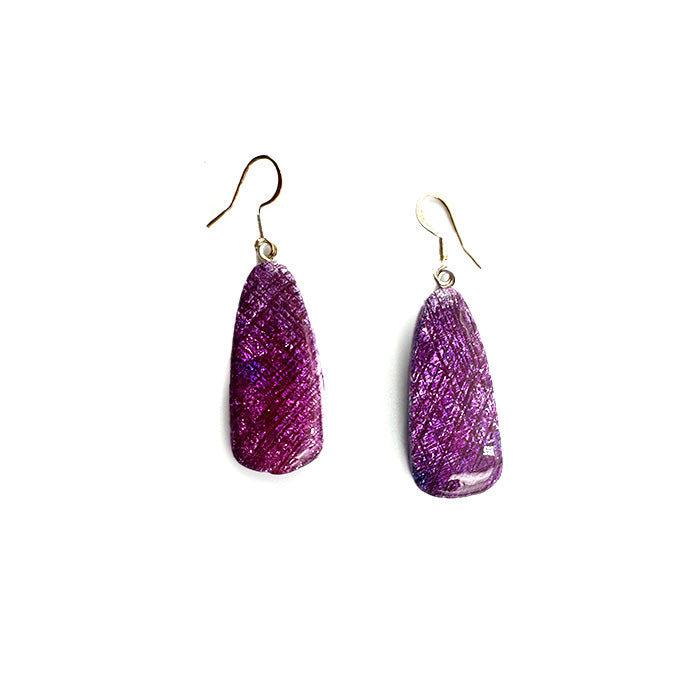 💜 Shimmering Tear Drop Earrings
