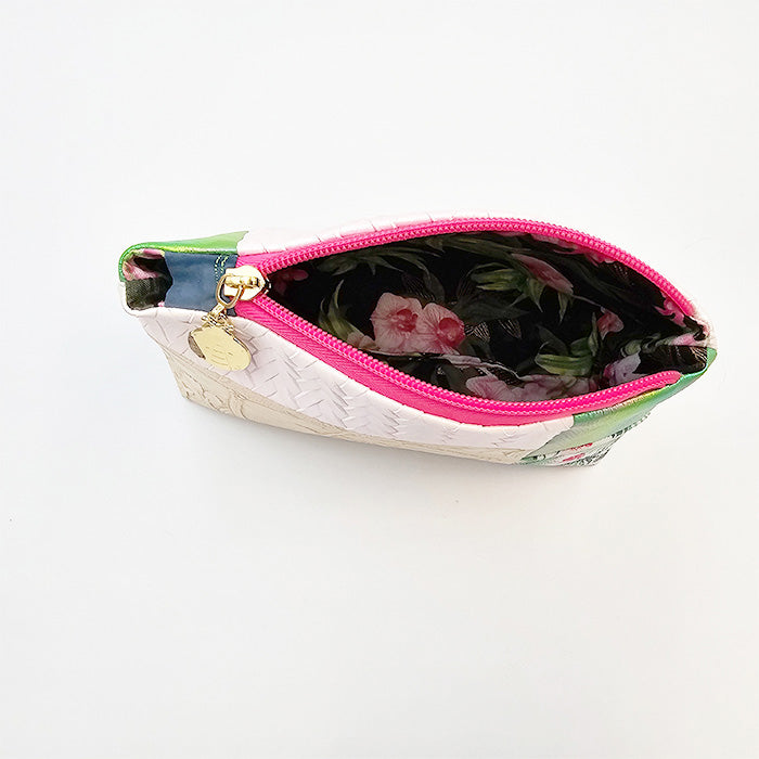 🌿 Tropical Chic Cosmetic Bag