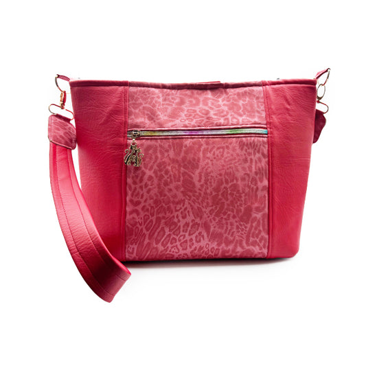 🐆 Red Leopard - Pelican Tote